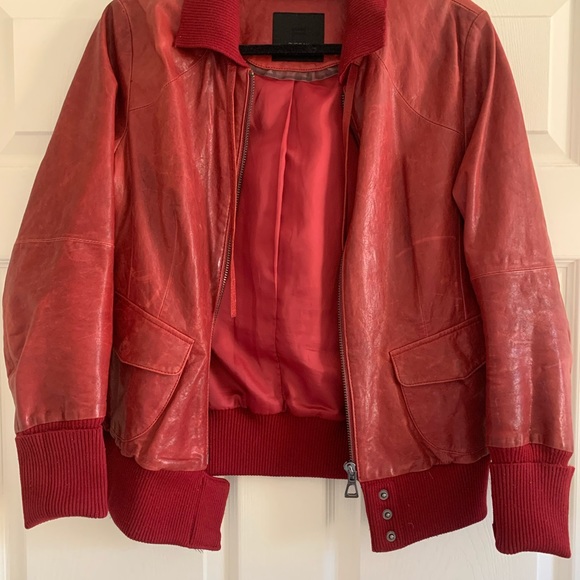 Rudsak Leather Bomber Jacket - Picture 2 of 10